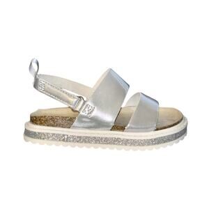 Carter's Girls Carlyle Sandal, Silver, 8 Toddler~New